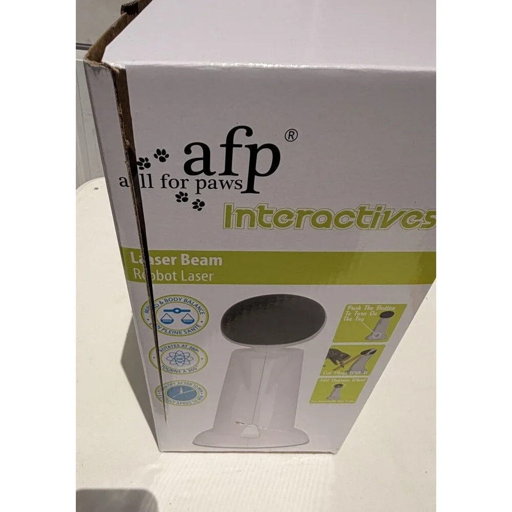 AFP All For Paws Robot Laser  Unpredictable Interactive Dog & Cat  Amusement Toy
